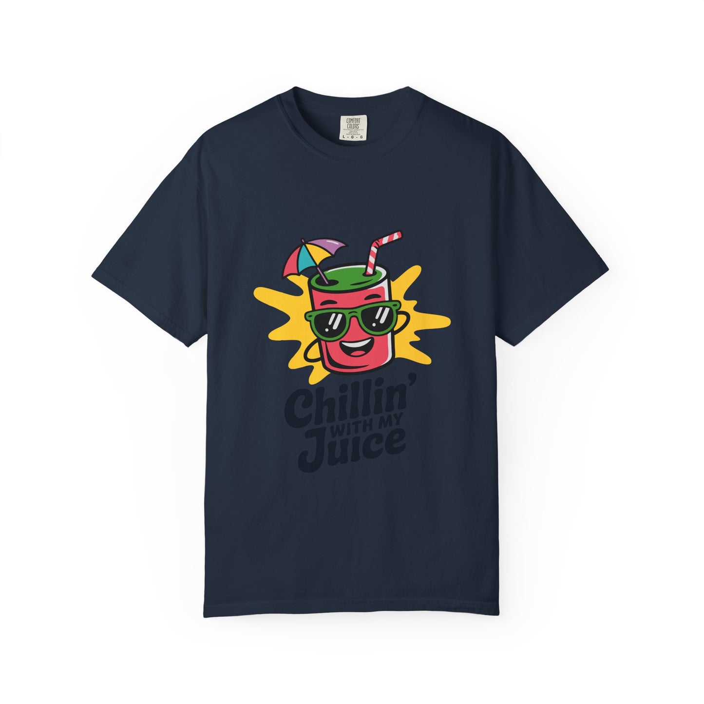 Chillin' with My Juice T-Shirt, Fun Summer Tee, Casual Unisex Shirt, Gift for Juice Lovers, Beach Day Apparel
