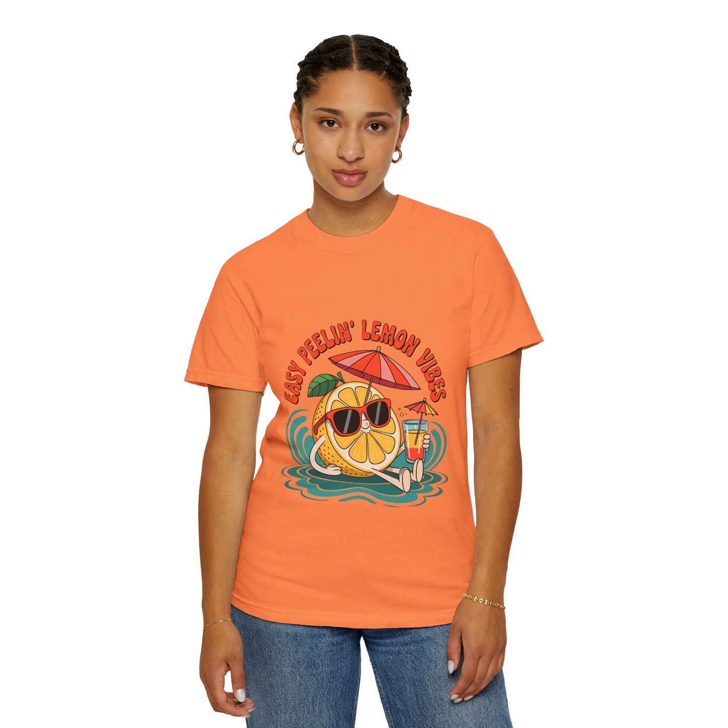 Easy Peelin' Lemon Vibes Unisex Garment-Dyed T-Shirt - Summer Chill Fashion