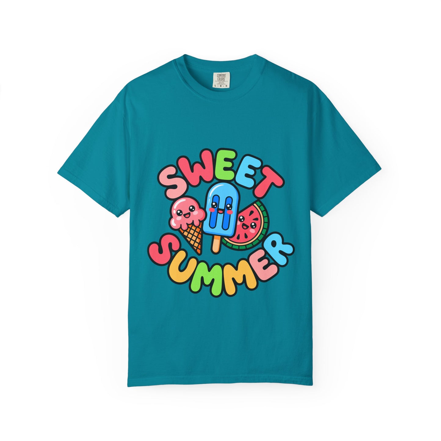 Sweet Summer Unisex T-Shirt | Cute Summer Apparel, Ice Cream Shirt, Beachwear, Gift for Ice Cream Lovers, Bright Casual Tee