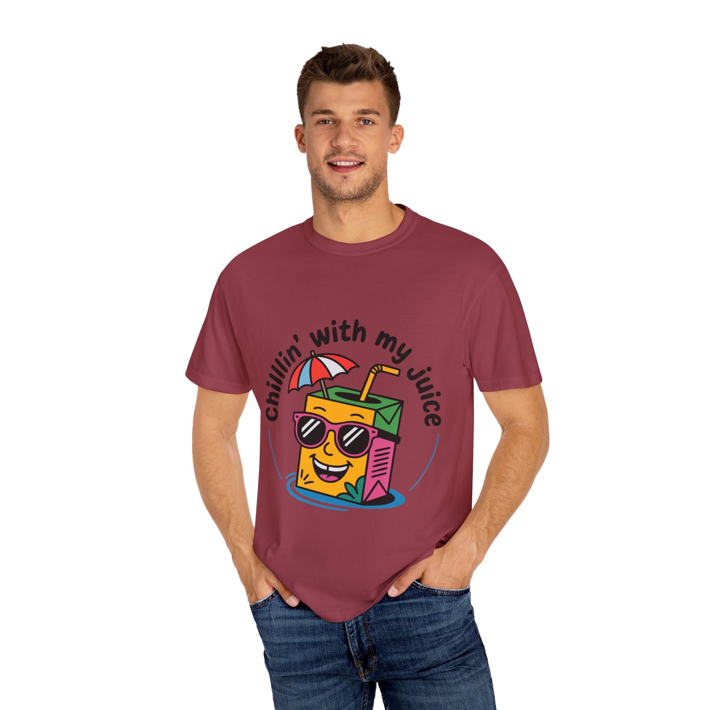 Chillin' With My Juice Unisex T-Shirt - Fun Summer Vibe, Perfect for Casual Days and Pool Parties