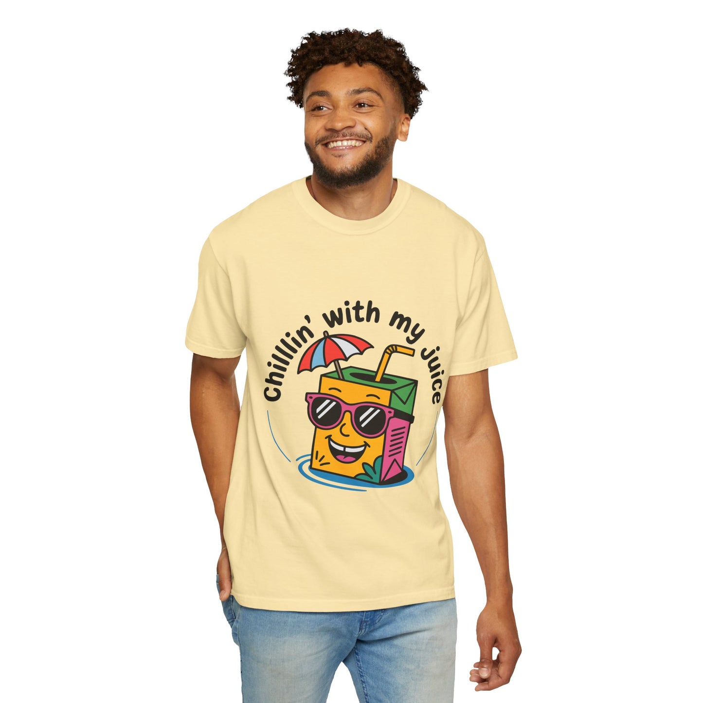 Chillin' With My Juice Unisex T-Shirt - Fun Summer Vibe, Perfect for Casual Days and Pool Parties