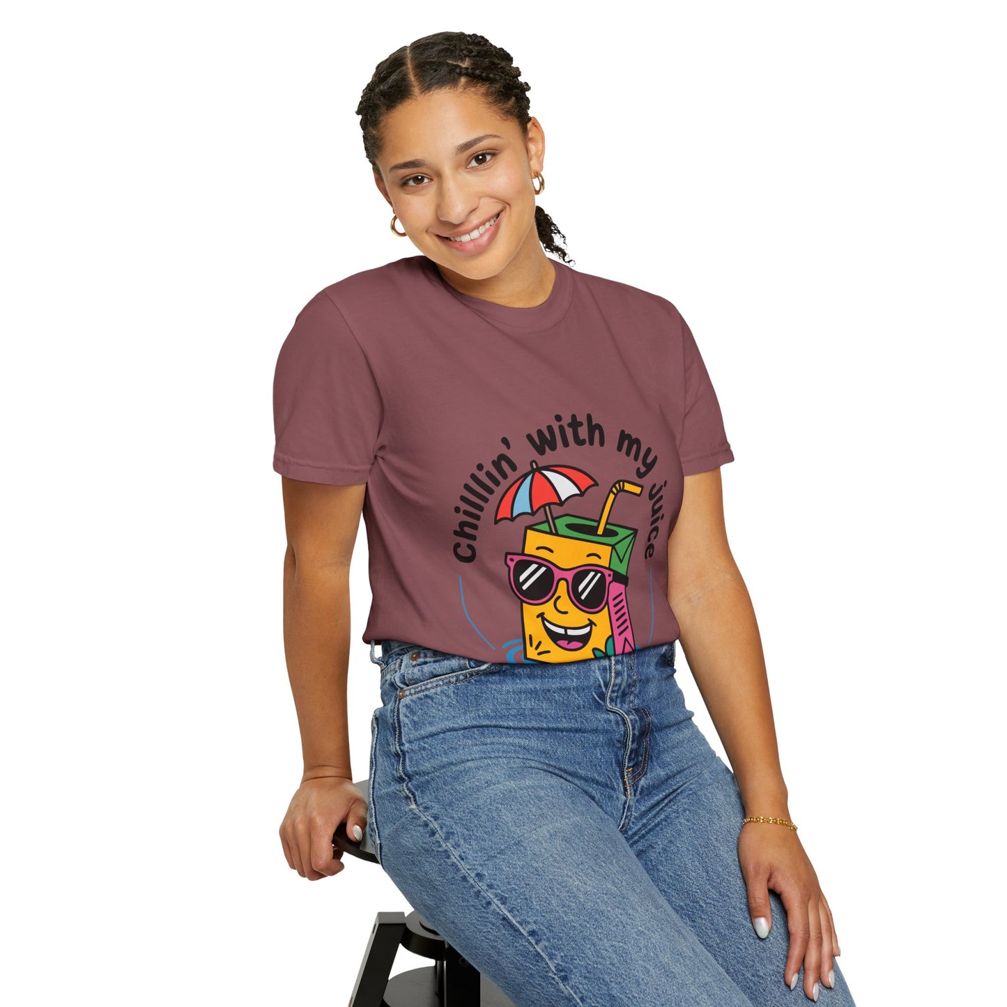 Chillin' With My Juice Unisex T-Shirt - Fun Summer Vibe, Perfect for Casual Days and Pool Parties