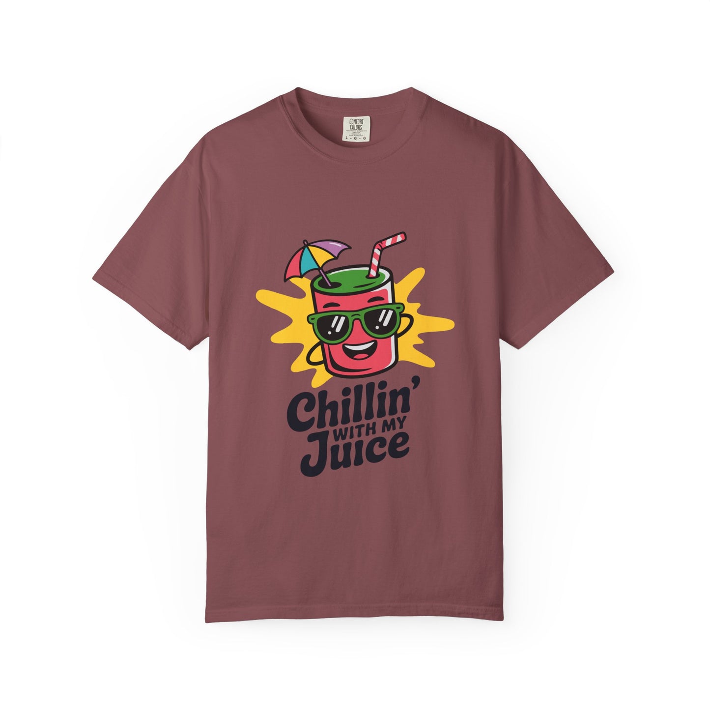 Chillin' with My Juice T-Shirt, Fun Summer Tee, Casual Unisex Shirt, Gift for Juice Lovers, Beach Day Apparel