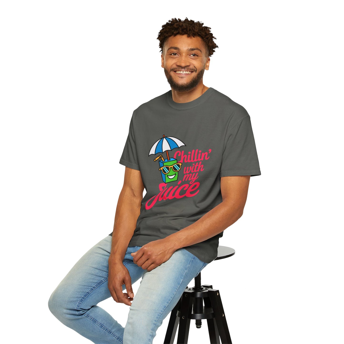 Chillin' with My Juice Unisex Garment-Dyed T-Shirt
