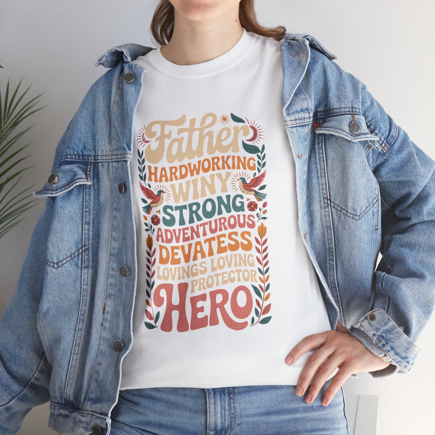 Celebratory Father's Day Unisex Tee, Dad Shirt, Gift for Him, Birthday Gift, Family Reunion Shirt, Adventure Tee, Hero Dad Tee