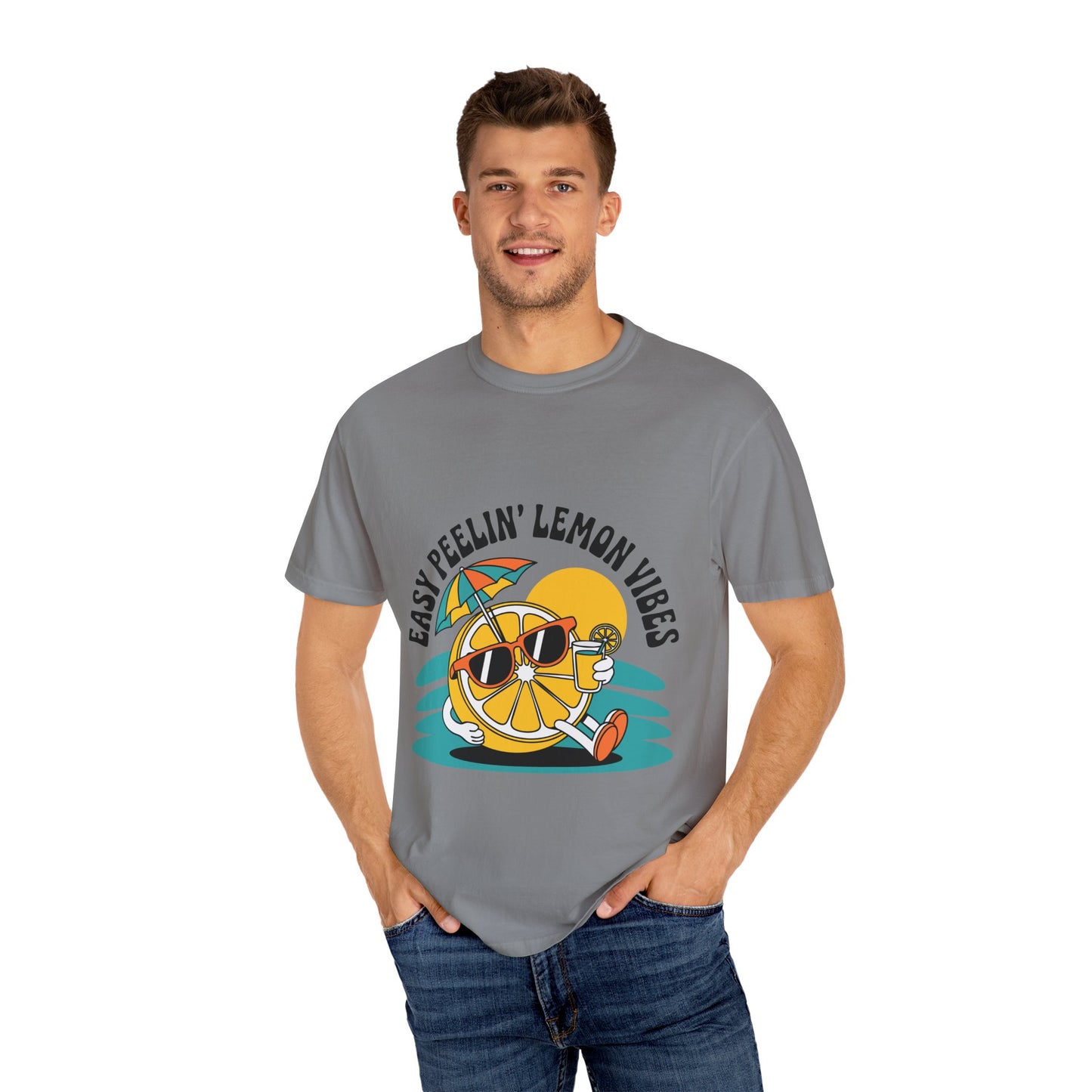 Easy Peelin' Lemon Vibes Unisex T-Shirt - Summer Fun Tee
