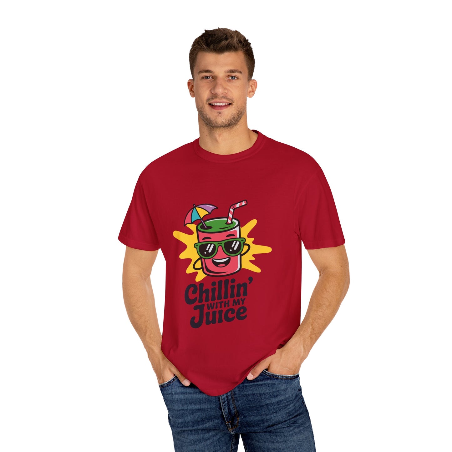 Chillin' with My Juice T-Shirt, Fun Summer Tee, Casual Unisex Shirt, Gift for Juice Lovers, Beach Day Apparel