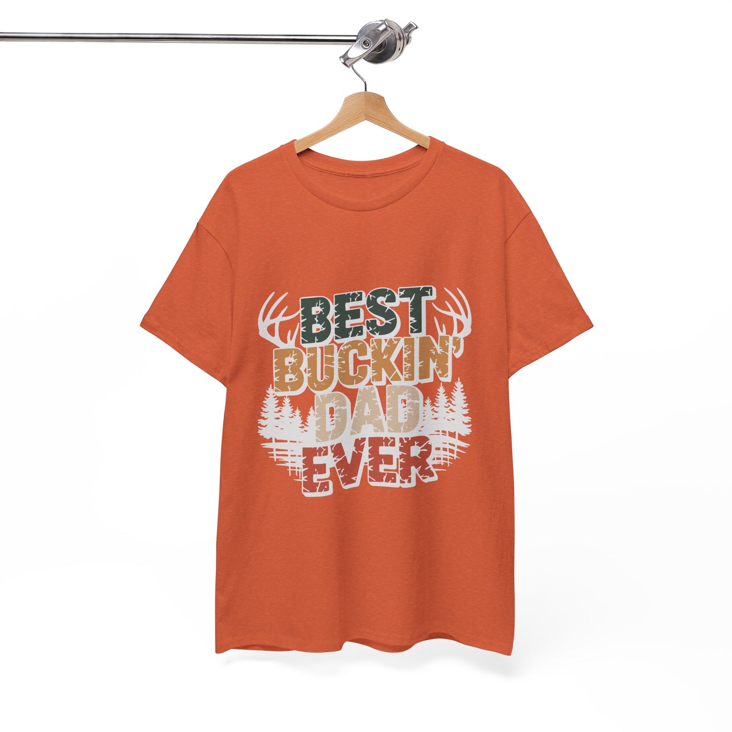 Best Buckin' Dad Ever Unisex Heavy Cotton Tee