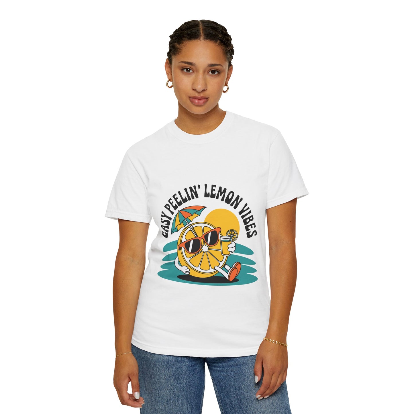 Easy Peelin' Lemon Vibes Unisex T-Shirt - Summer Fun Tee