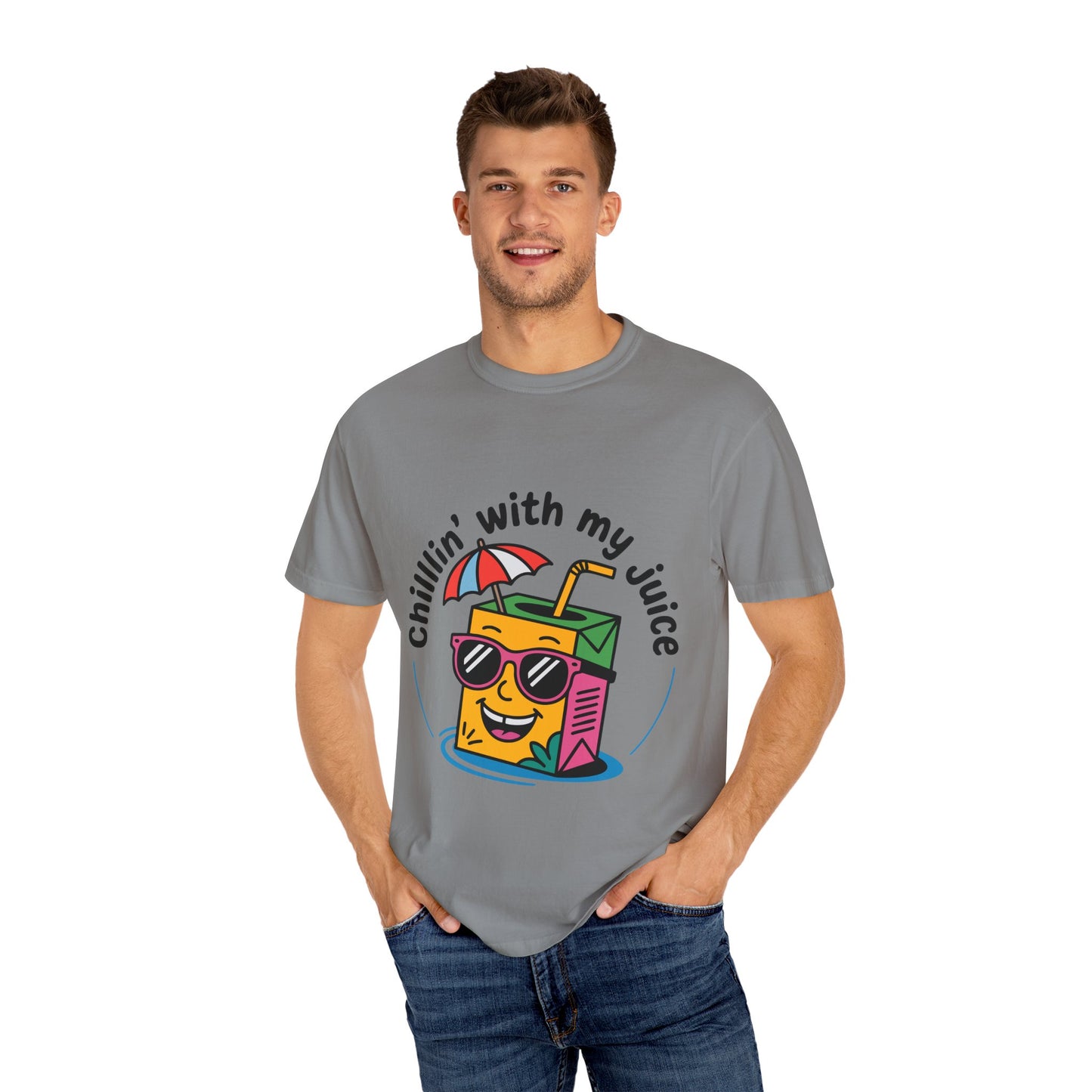 Chillin' With My Juice Unisex T-Shirt - Fun Summer Vibe, Perfect for Casual Days and Pool Parties