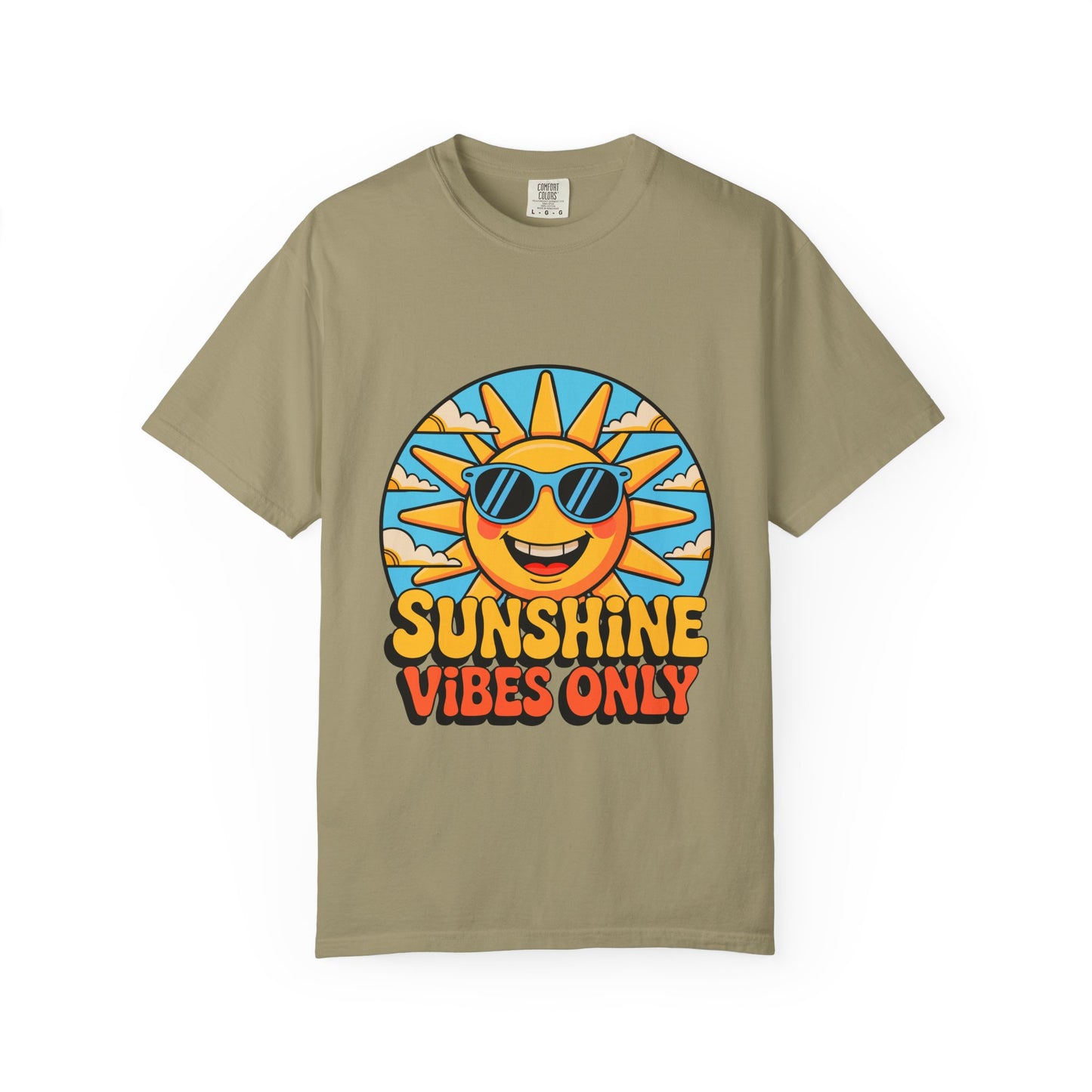 Sunshine Vibes Only Unisex Garment-Dyed T-Shirt - Feel-Good Summer Wear