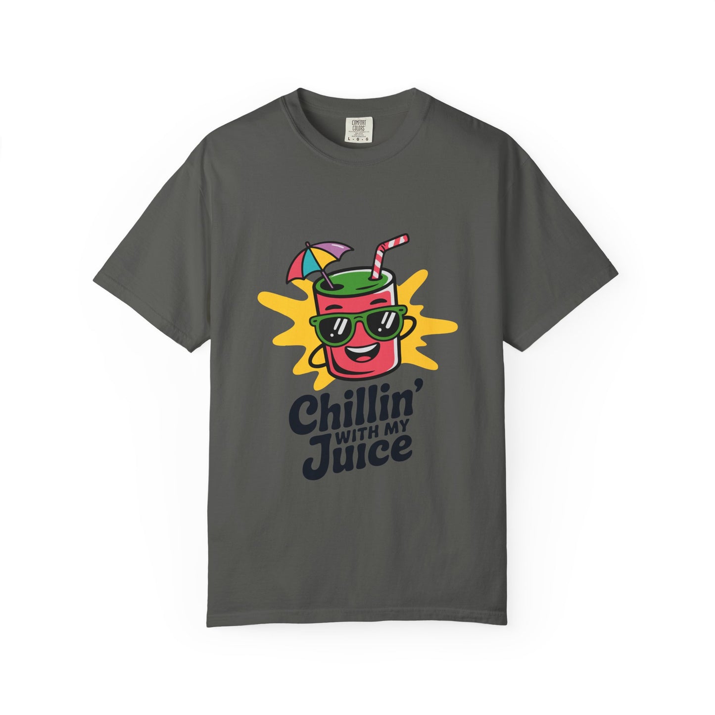 Chillin' with My Juice T-Shirt, Fun Summer Tee, Casual Unisex Shirt, Gift for Juice Lovers, Beach Day Apparel
