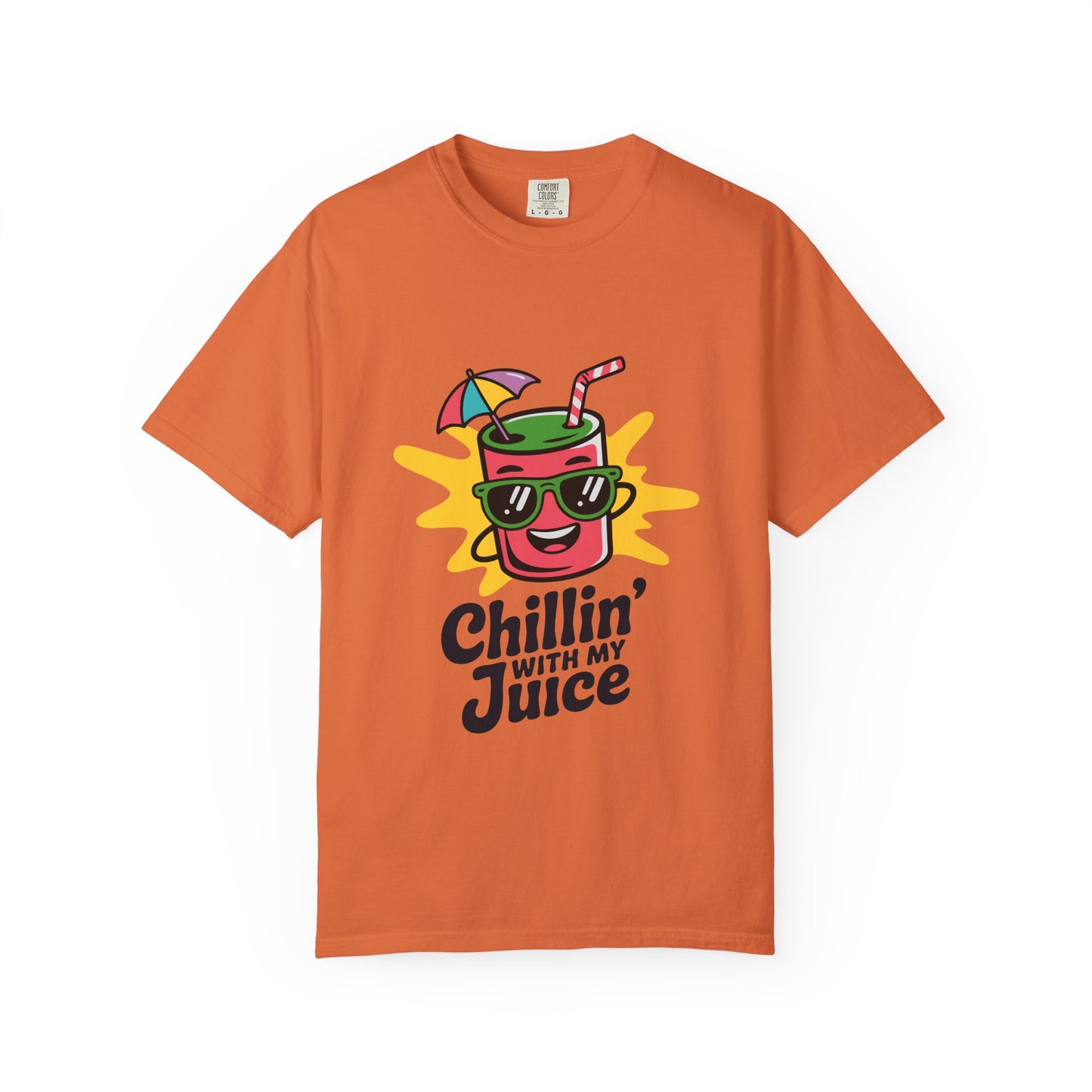Chillin' with My Juice T-Shirt, Fun Summer Tee, Casual Unisex Shirt, Gift for Juice Lovers, Beach Day Apparel
