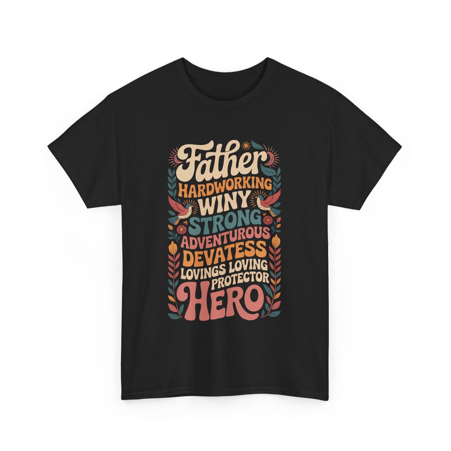 Celebratory Father's Day Unisex Tee, Dad Shirt, Gift for Him, Birthday Gift, Family Reunion Shirt, Adventure Tee, Hero Dad Tee