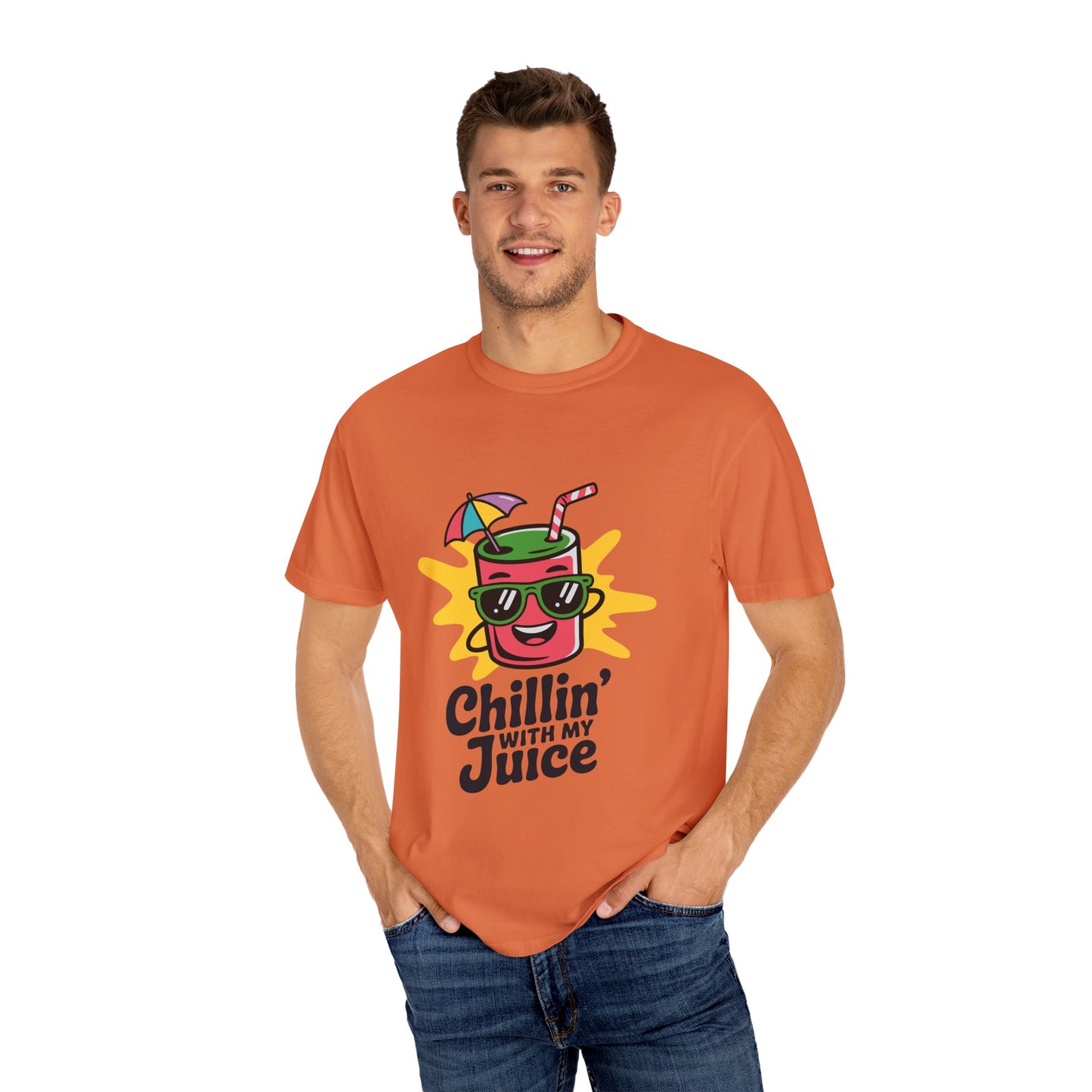 Chillin' with My Juice T-Shirt, Fun Summer Tee, Casual Unisex Shirt, Gift for Juice Lovers, Beach Day Apparel