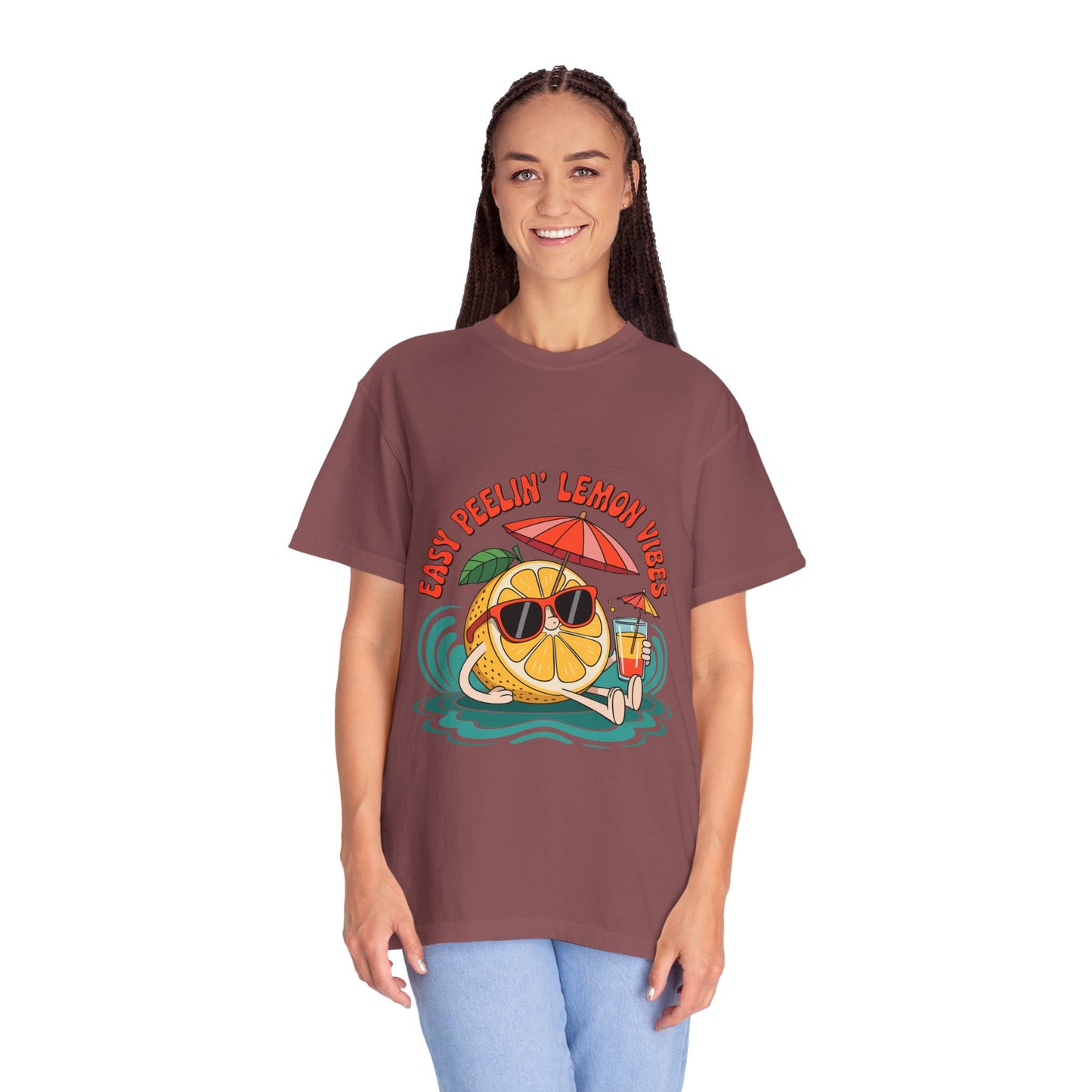 Easy Peelin' Lemon Vibes Unisex Garment-Dyed T-Shirt - Summer Chill Fashion