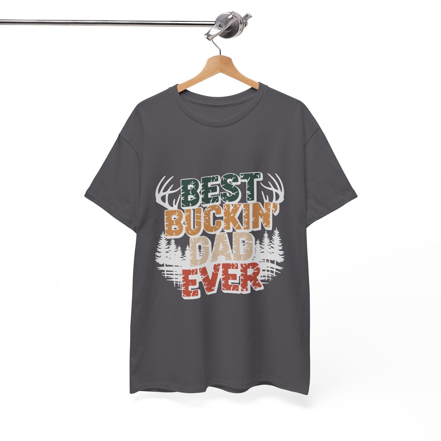 Best Buckin' Dad Ever Unisex Heavy Cotton Tee