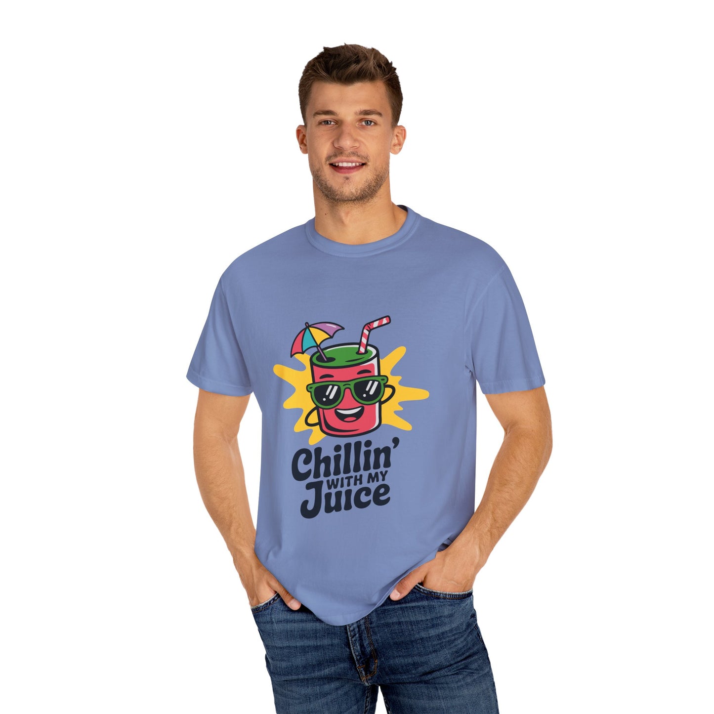Chillin' with My Juice T-Shirt, Fun Summer Tee, Casual Unisex Shirt, Gift for Juice Lovers, Beach Day Apparel