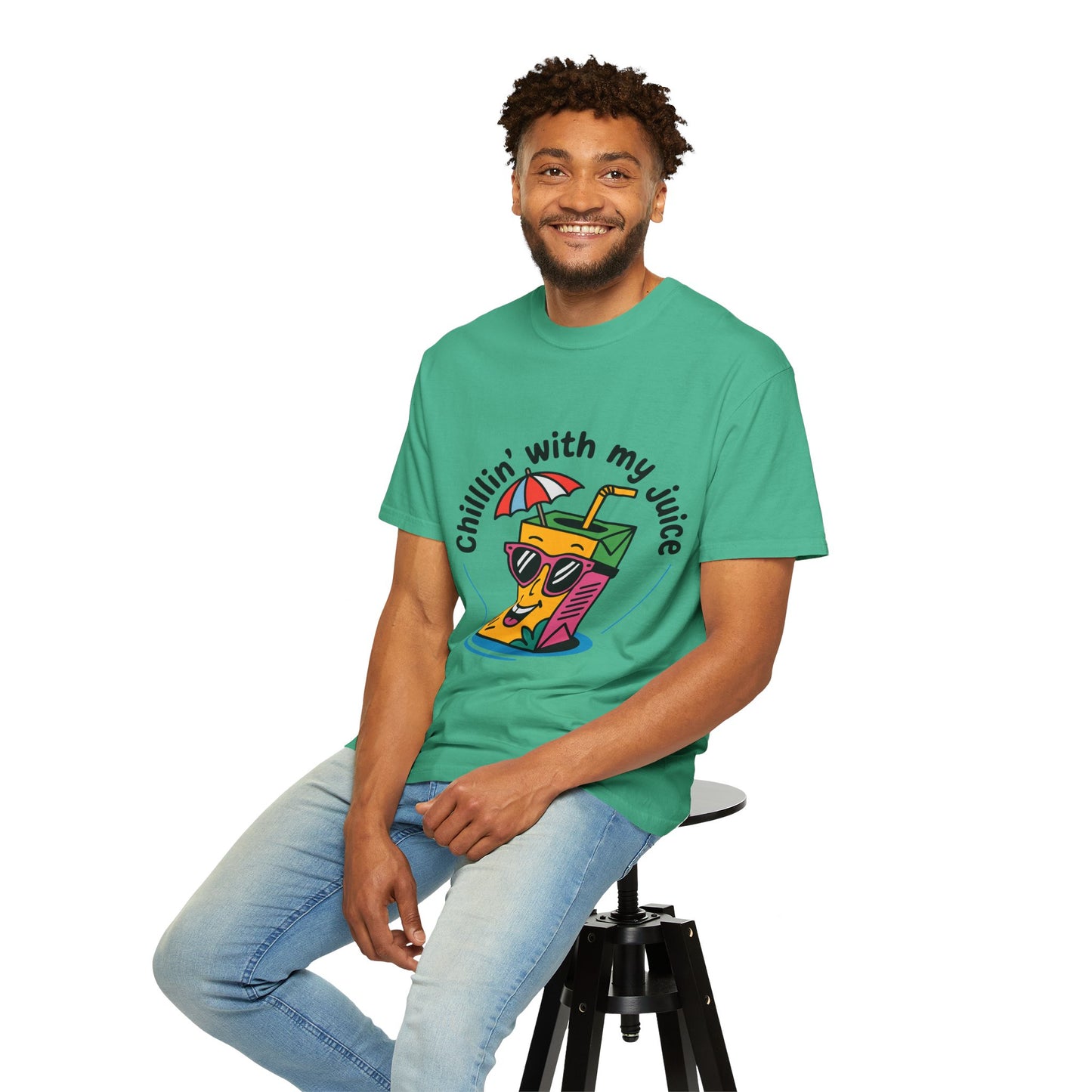 Chillin' With My Juice Unisex T-Shirt - Fun Summer Vibe, Perfect for Casual Days and Pool Parties
