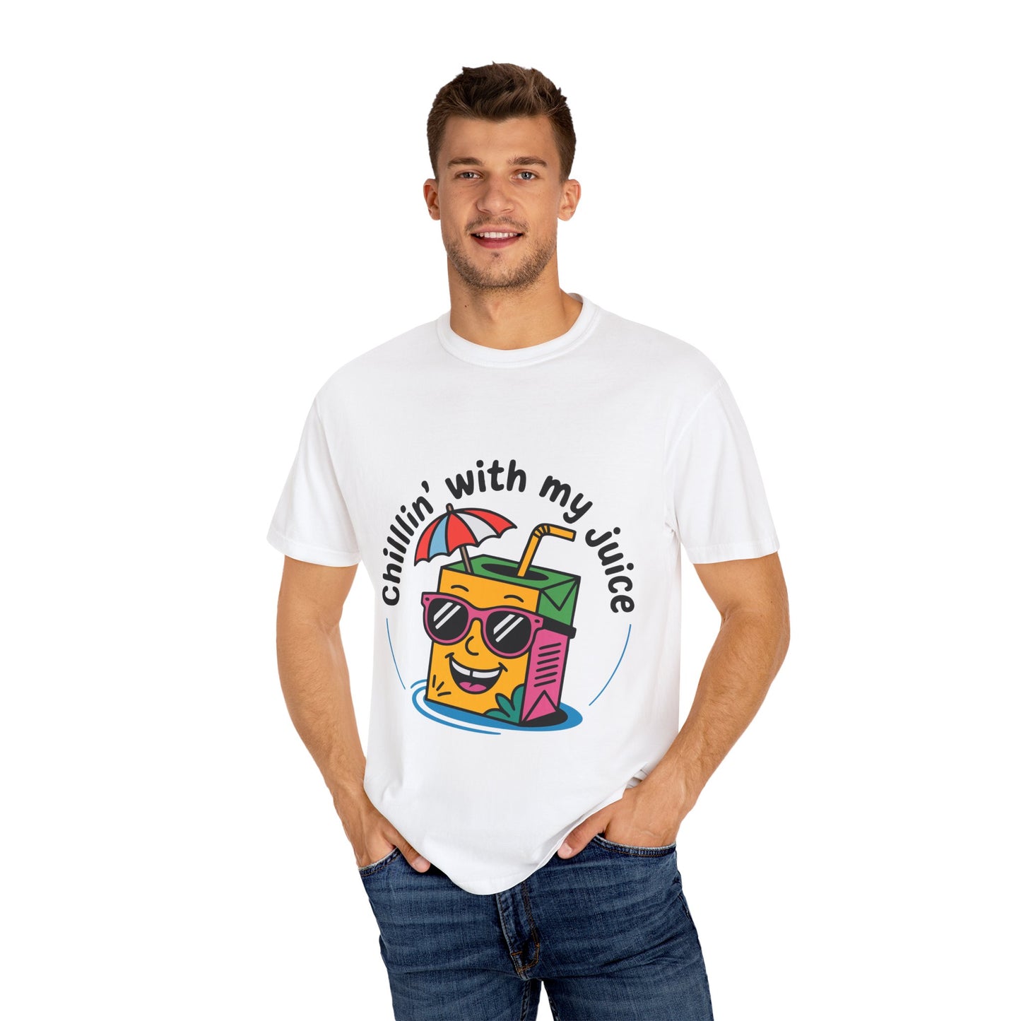 Chillin' With My Juice Unisex T-Shirt - Fun Summer Vibe, Perfect for Casual Days and Pool Parties