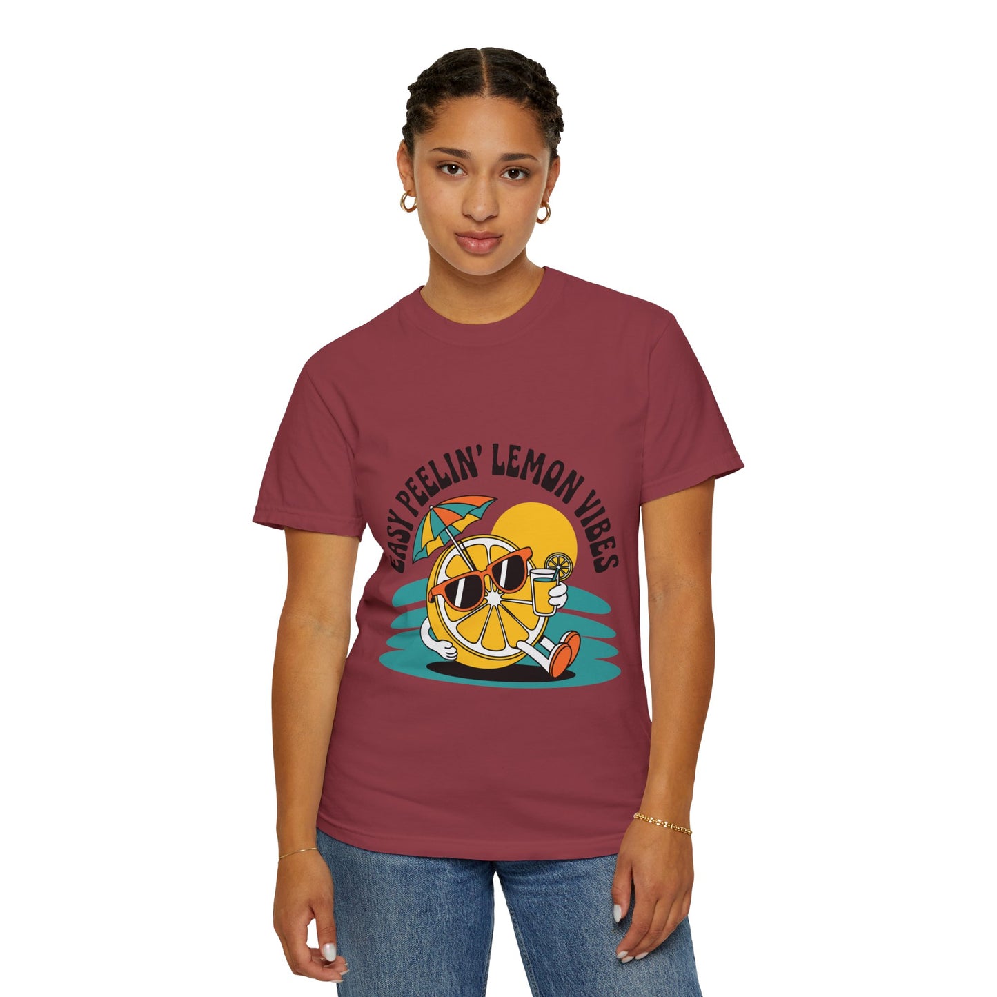 Easy Peelin' Lemon Vibes Unisex T-Shirt - Summer Fun Tee