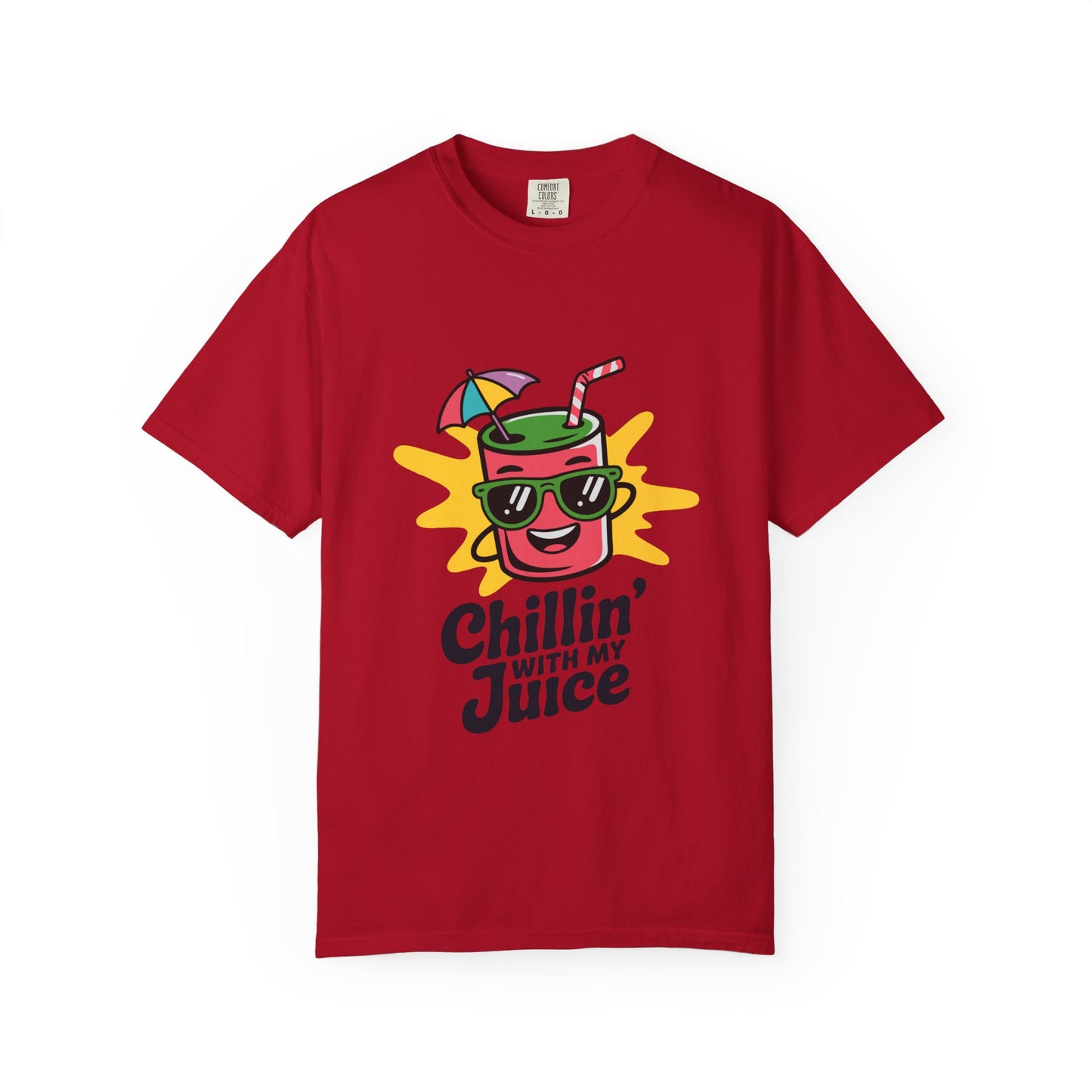 Chillin' with My Juice T-Shirt, Fun Summer Tee, Casual Unisex Shirt, Gift for Juice Lovers, Beach Day Apparel