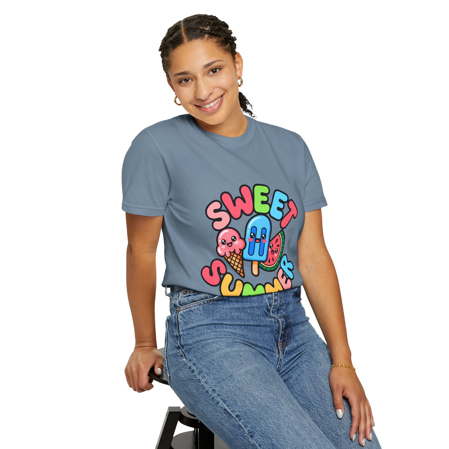Sweet Summer Unisex T-Shirt | Cute Summer Apparel, Ice Cream Shirt, Beachwear, Gift for Ice Cream Lovers, Bright Casual Tee