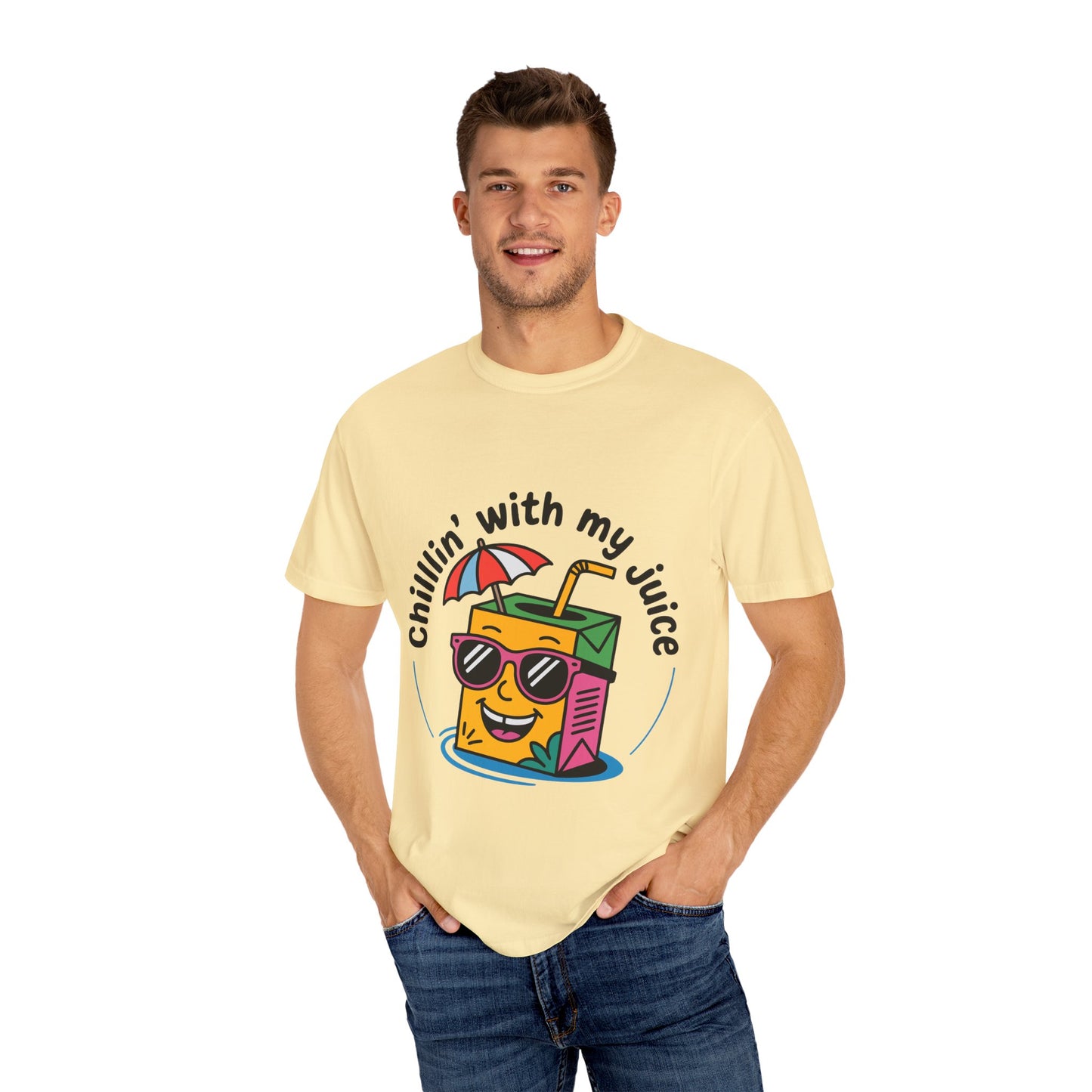Chillin' With My Juice Unisex T-Shirt - Fun Summer Vibe, Perfect for Casual Days and Pool Parties
