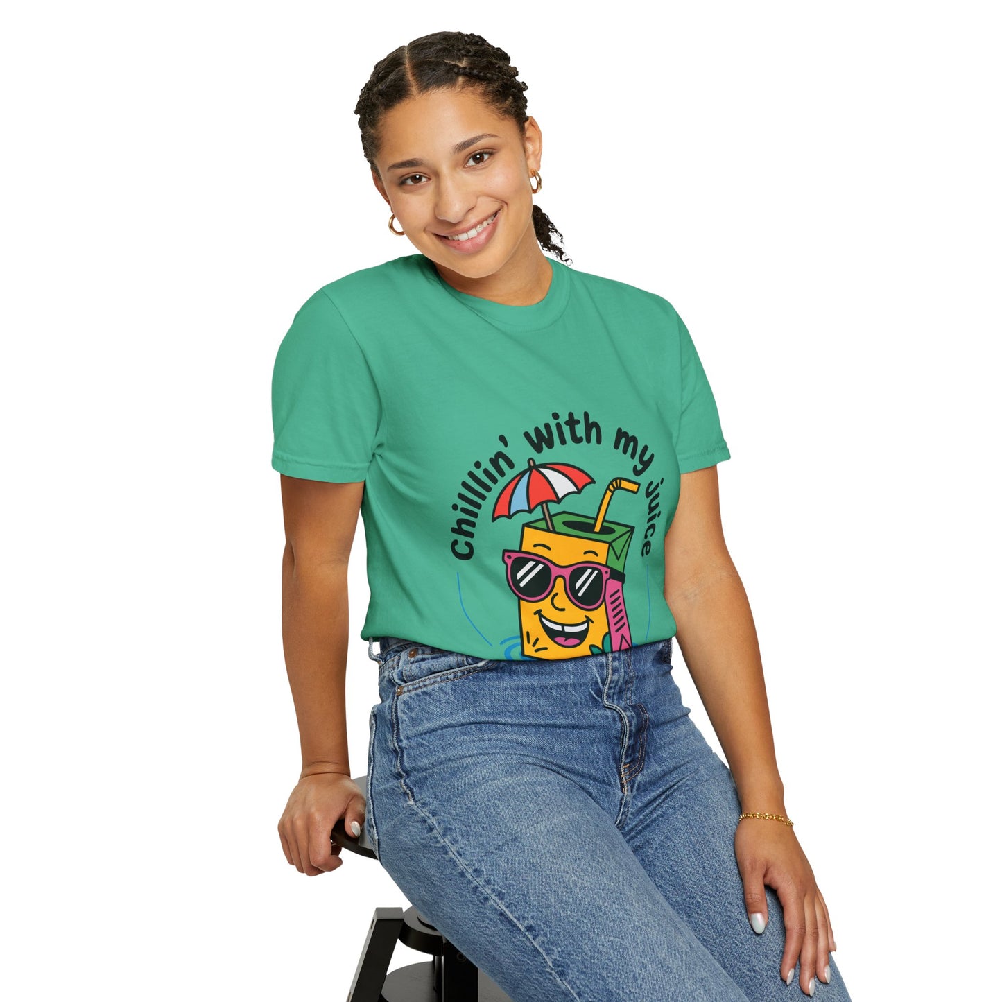 Chillin' With My Juice Unisex T-Shirt - Fun Summer Vibe, Perfect for Casual Days and Pool Parties