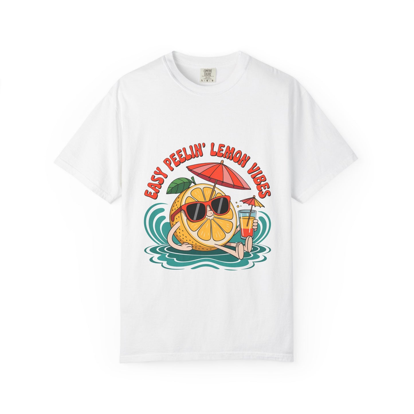 Easy Peelin' Lemon Vibes Unisex Garment-Dyed T-Shirt - Summer Chill Fashion