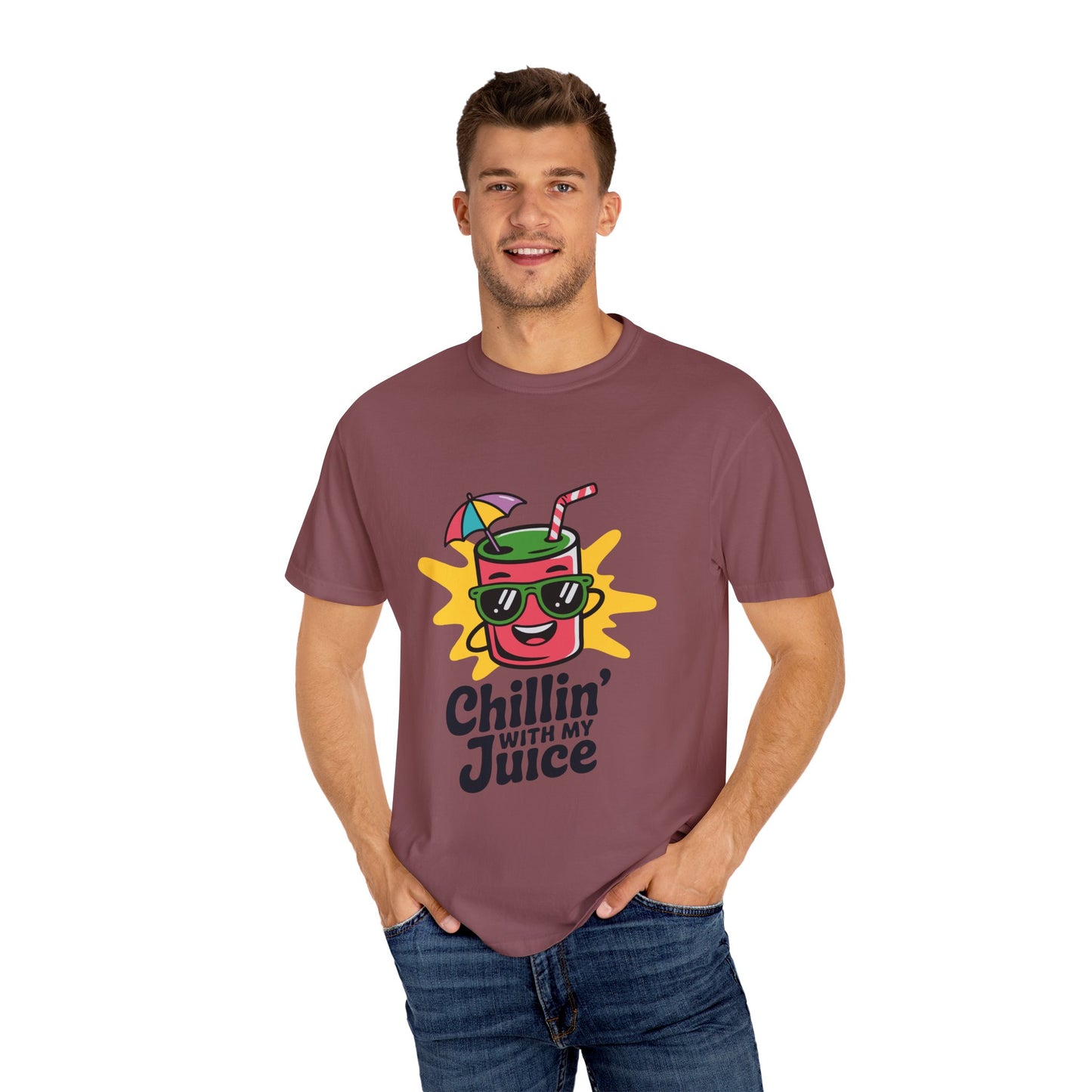 Chillin' with My Juice T-Shirt, Fun Summer Tee, Casual Unisex Shirt, Gift for Juice Lovers, Beach Day Apparel