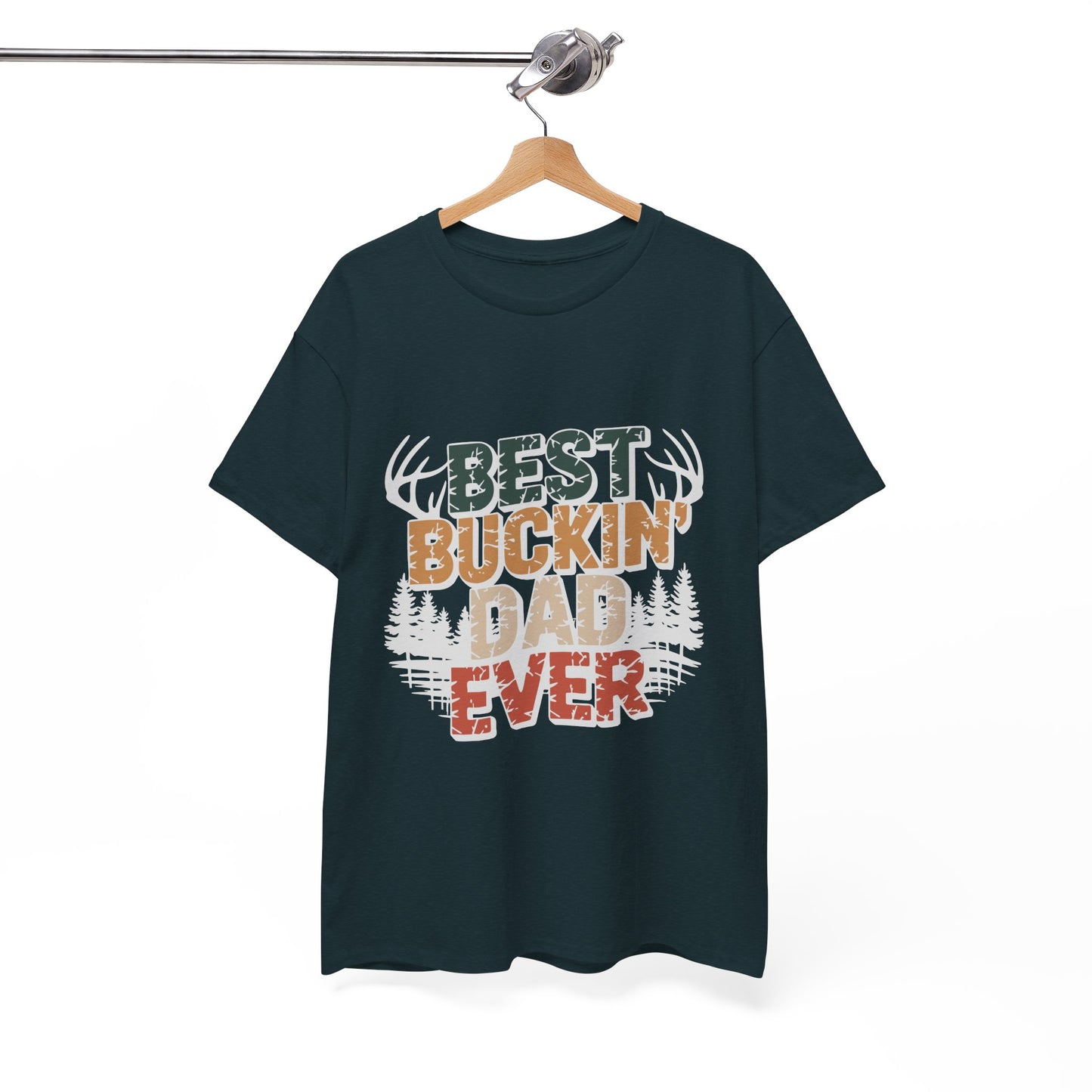 Best Buckin' Dad Ever Unisex Heavy Cotton Tee