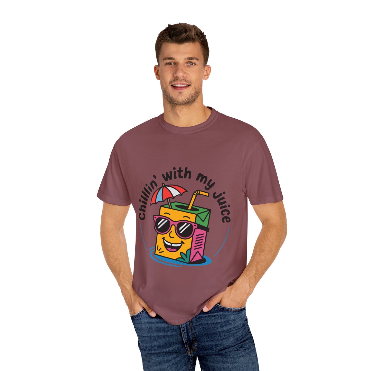 Chillin' With My Juice Unisex T-Shirt - Fun Summer Vibe, Perfect for Casual Days and Pool Parties