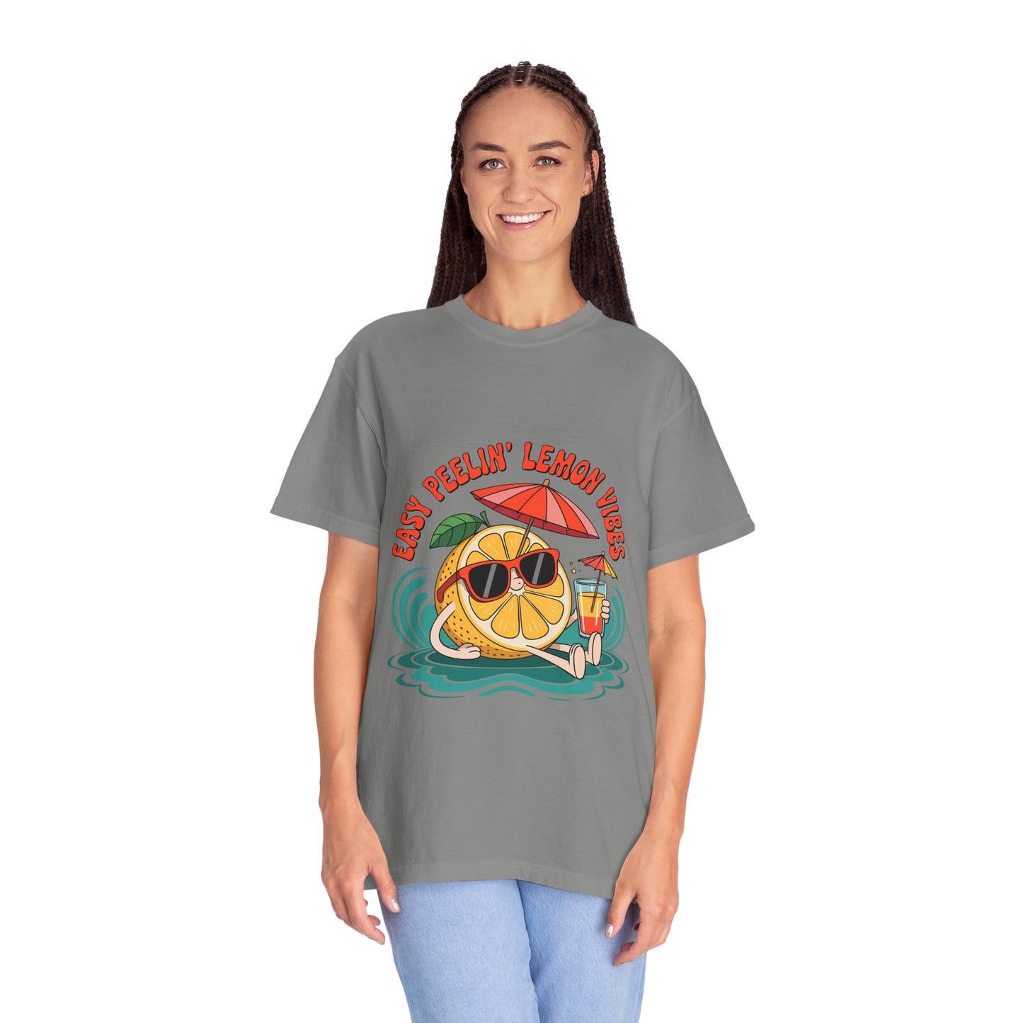 Easy Peelin' Lemon Vibes Unisex Garment-Dyed T-Shirt - Summer Chill Fashion