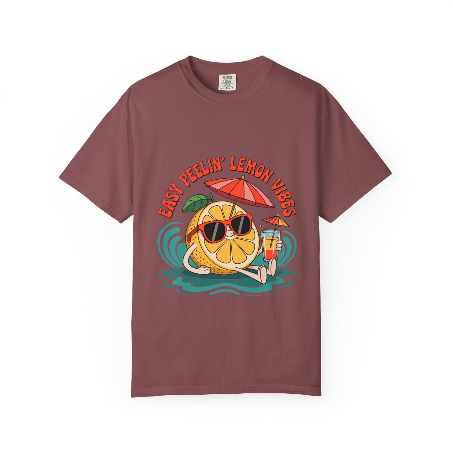Easy Peelin' Lemon Vibes Unisex Garment-Dyed T-Shirt - Summer Chill Fashion