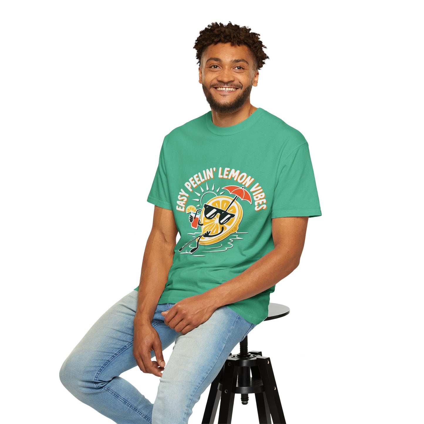 Sunny Vibes T-Shirt, Lemonade Graphic Tee, Summer Casual Wear, Unisex Beach Shirt, Fun Vacation Outfit