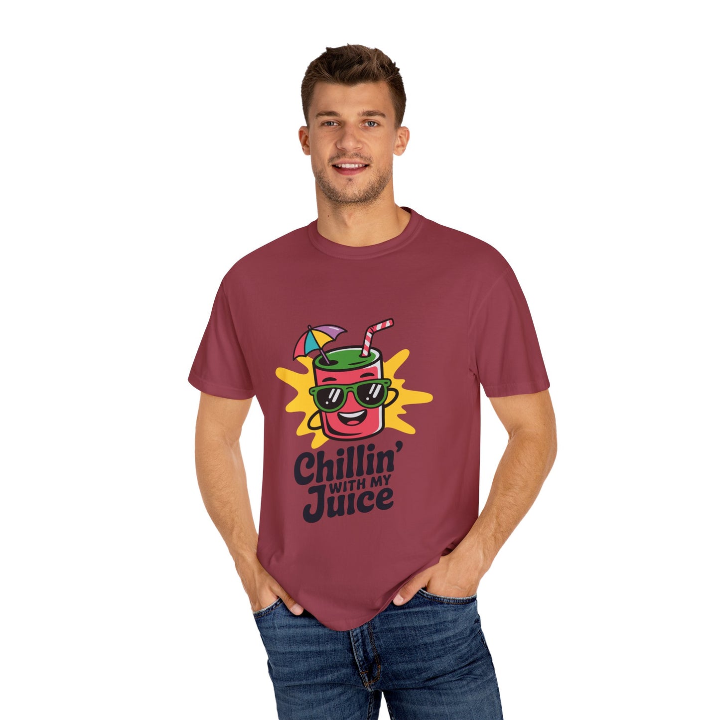 Chillin' with My Juice T-Shirt, Fun Summer Tee, Casual Unisex Shirt, Gift for Juice Lovers, Beach Day Apparel