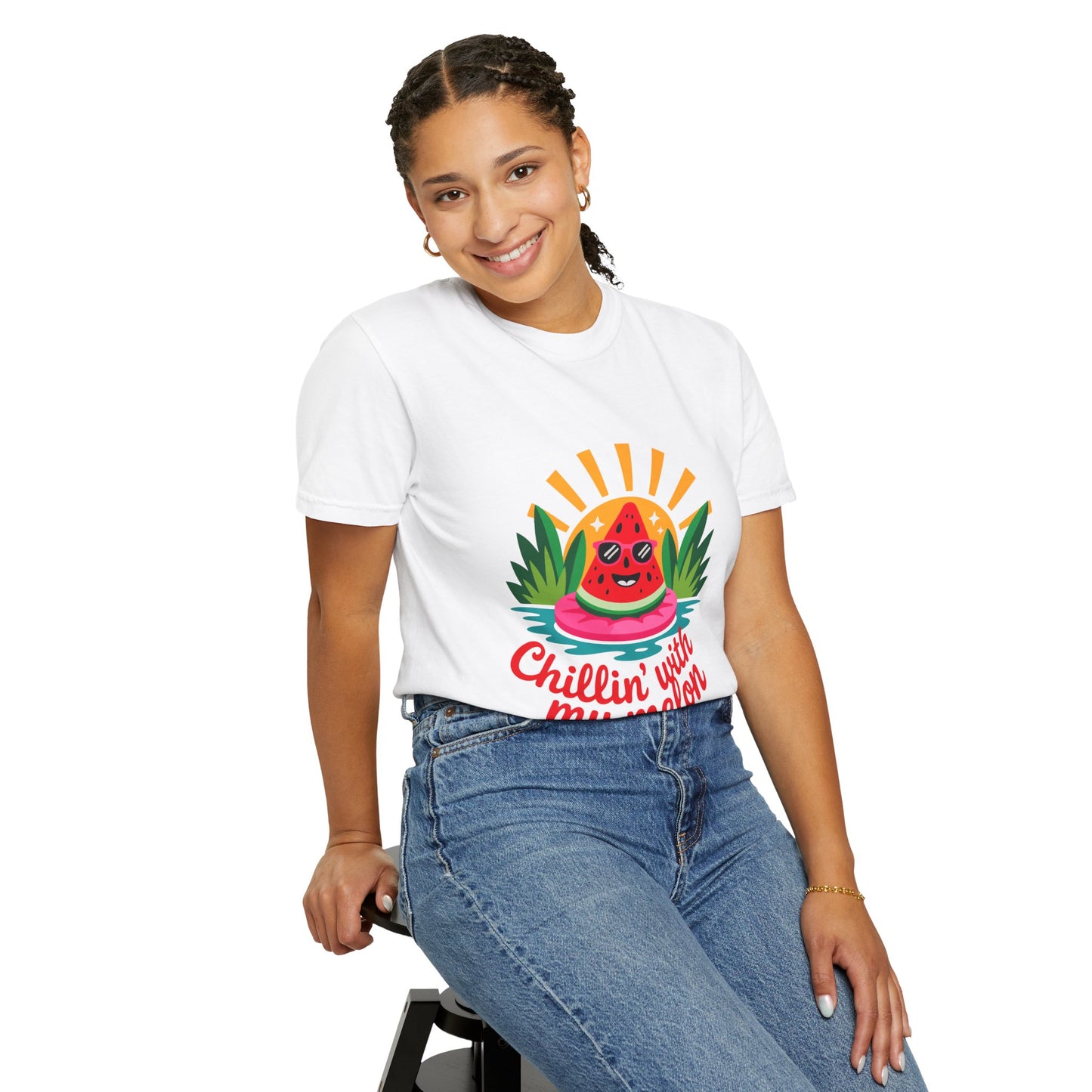 Chillin' with My Melon T-Shirt | Fun Unisex Summer Tee
