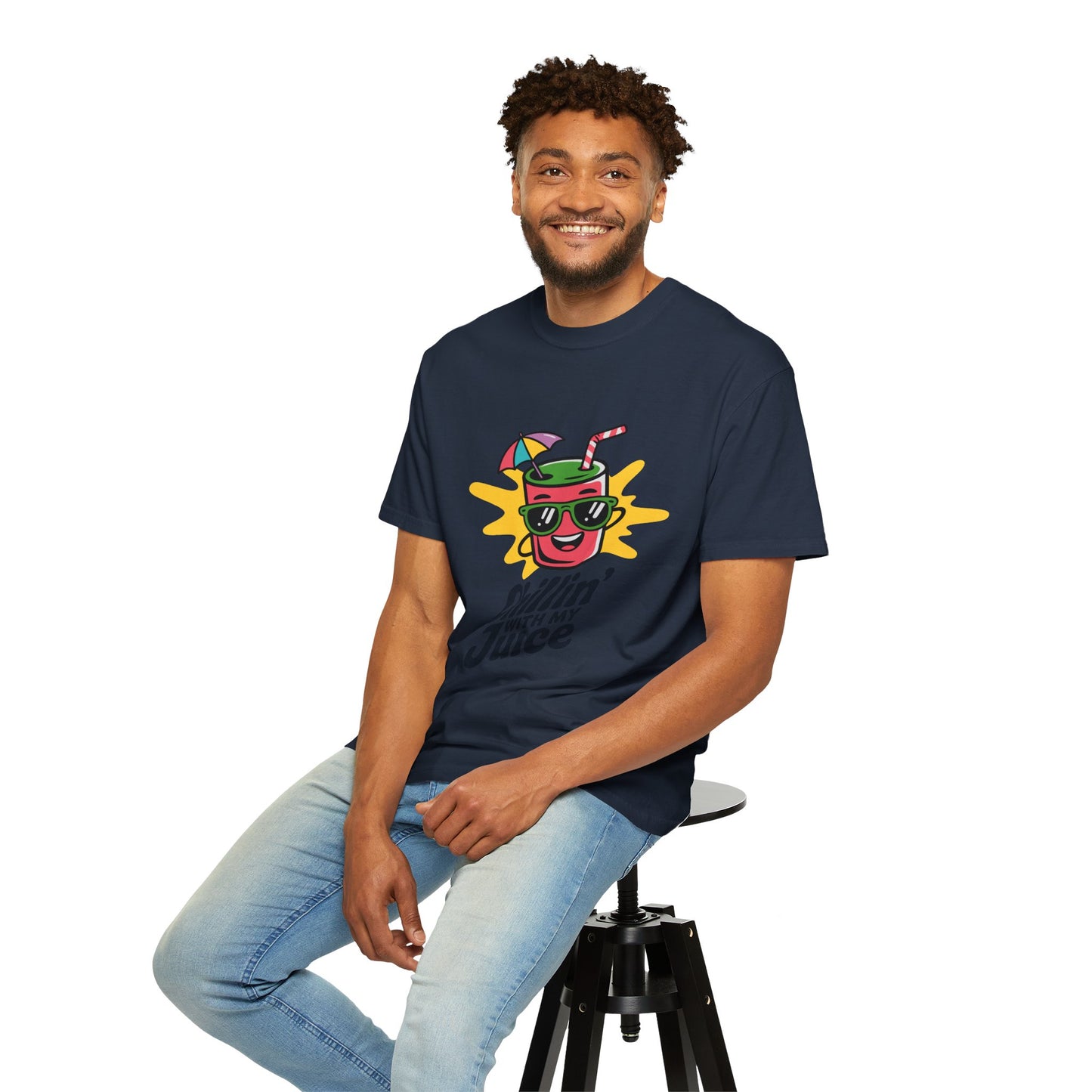 Chillin' with My Juice T-Shirt, Fun Summer Tee, Casual Unisex Shirt, Gift for Juice Lovers, Beach Day Apparel
