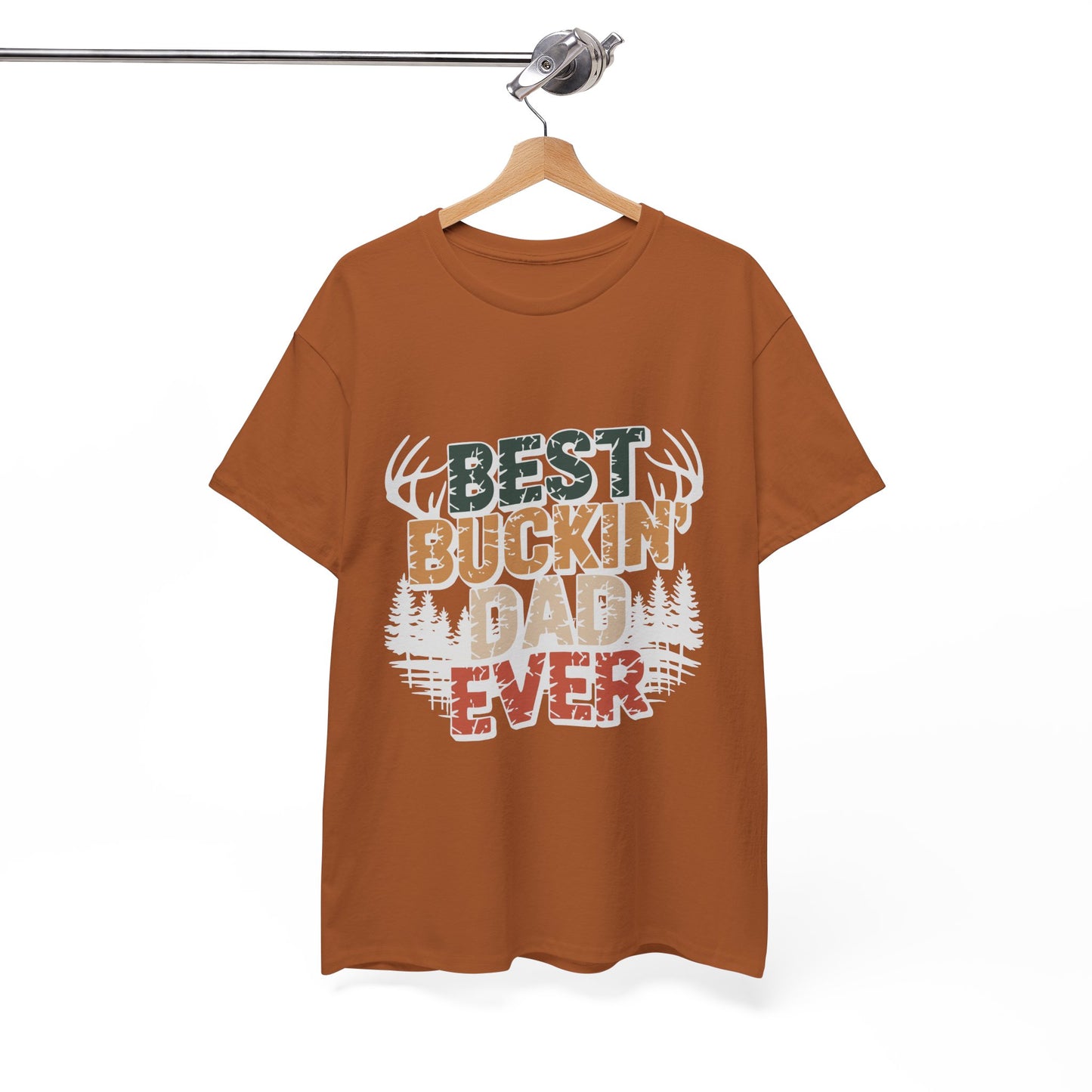 Best Buckin' Dad Ever Unisex Heavy Cotton Tee