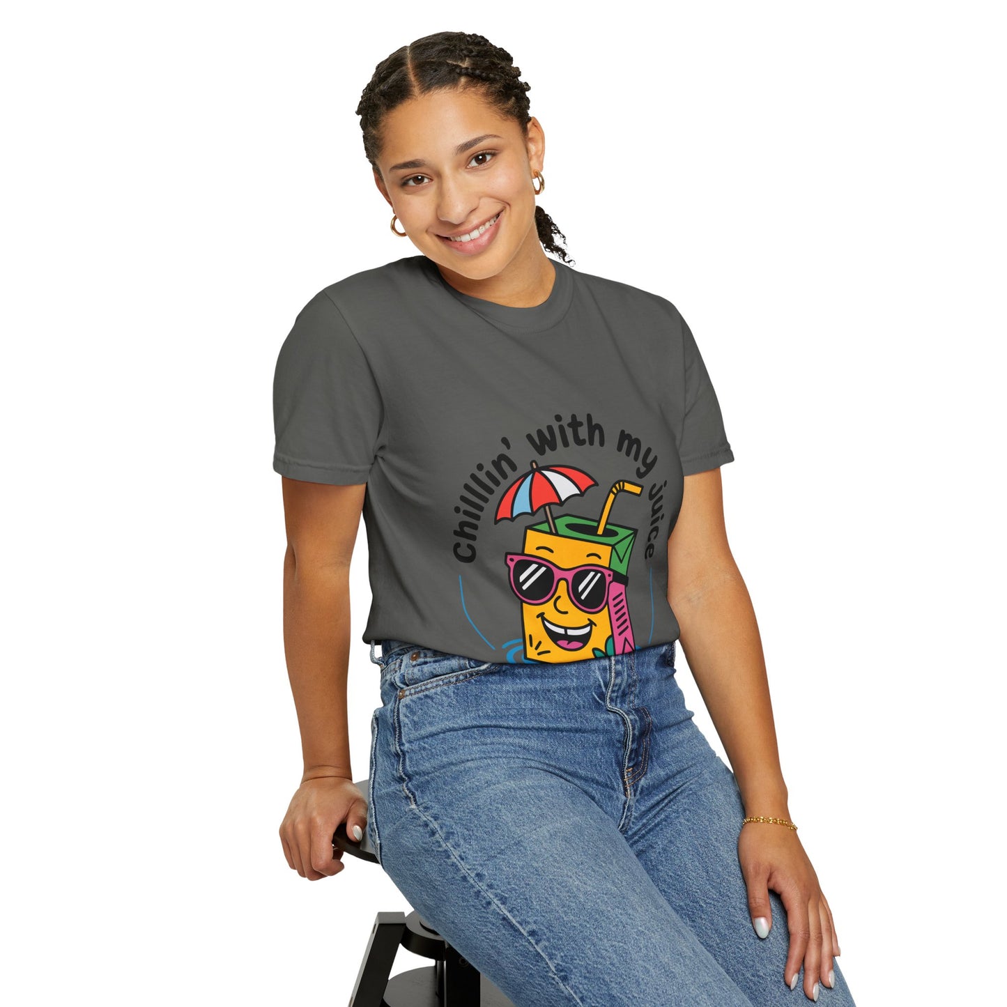 Chillin' With My Juice Unisex T-Shirt - Fun Summer Vibe, Perfect for Casual Days and Pool Parties