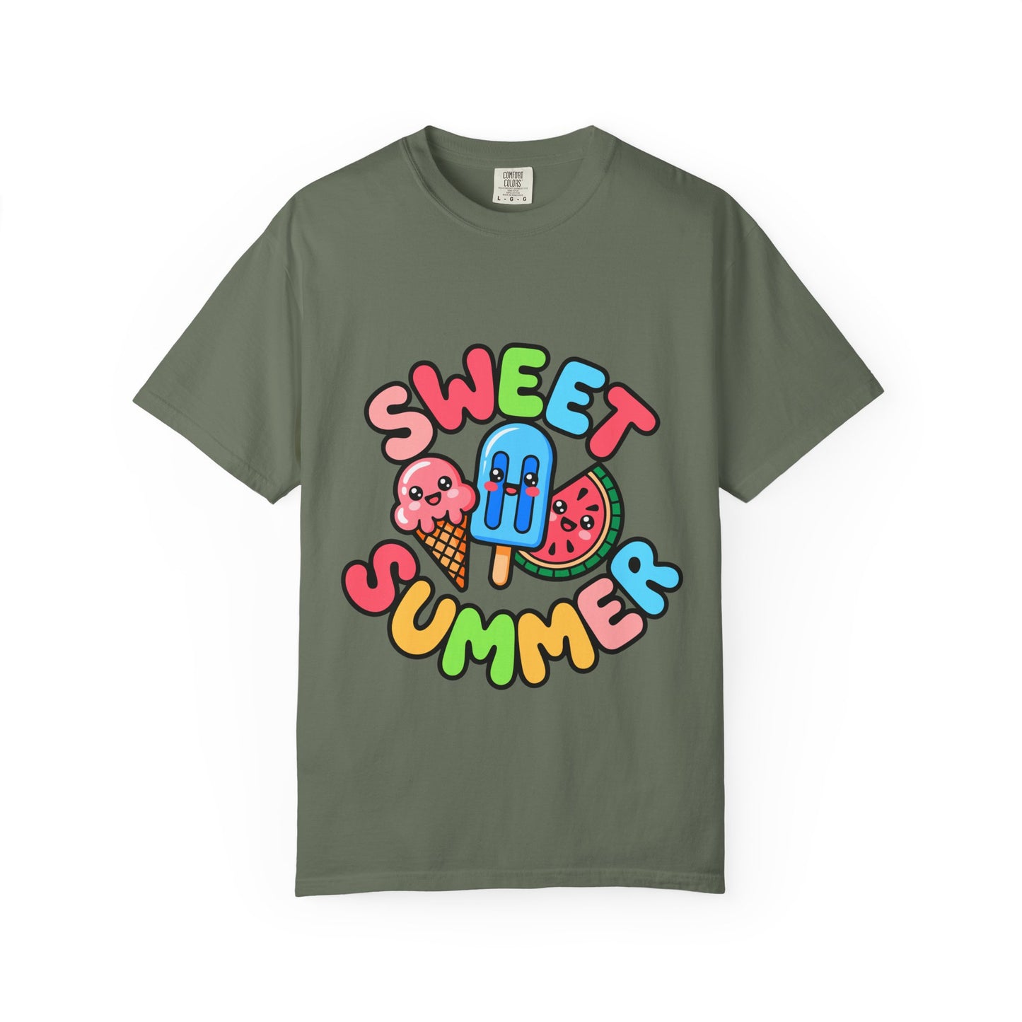 Sweet Summer Unisex T-Shirt | Cute Summer Apparel, Ice Cream Shirt, Beachwear, Gift for Ice Cream Lovers, Bright Casual Tee