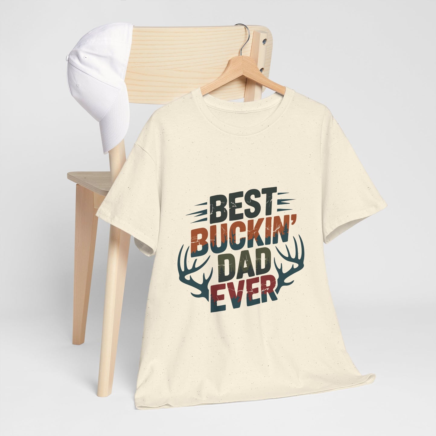 Best Buckin' Dad Ever Unisex Heavy Cotton Tee